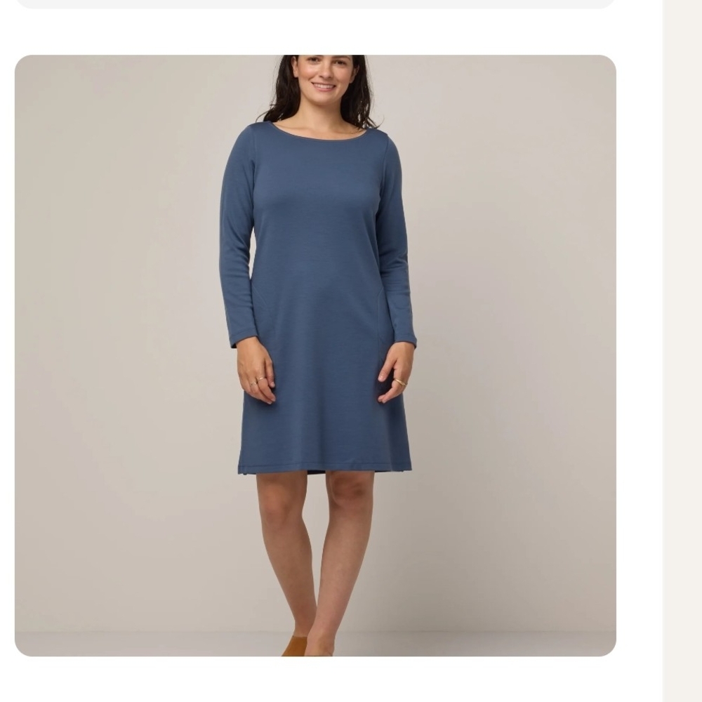 Wool& Margo Shift Dress - XS Vintage blue